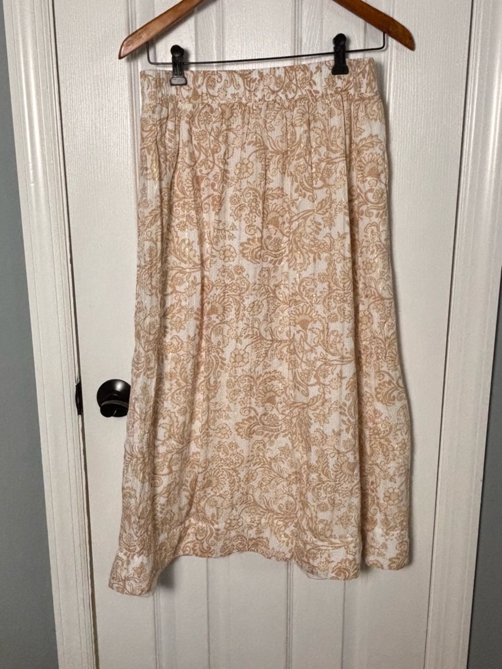 Loft Pull On Printed A-Line Skirt - Size Small